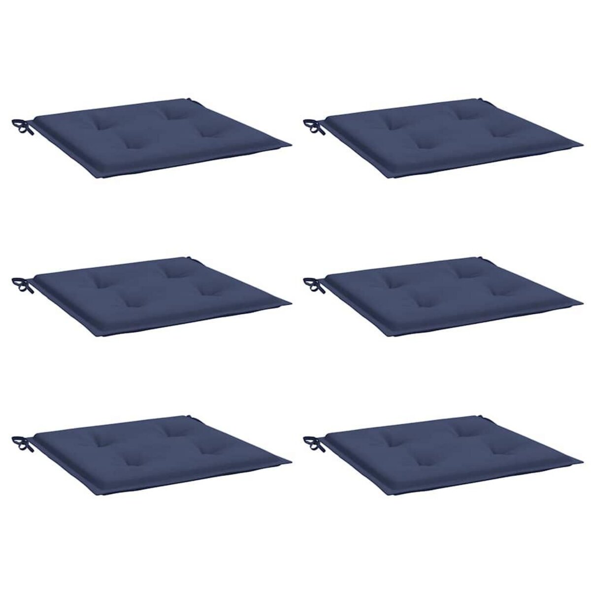 VIDAXL Coussins de palette lot de 6 bleu marine 50x50x3cm tissu oxford