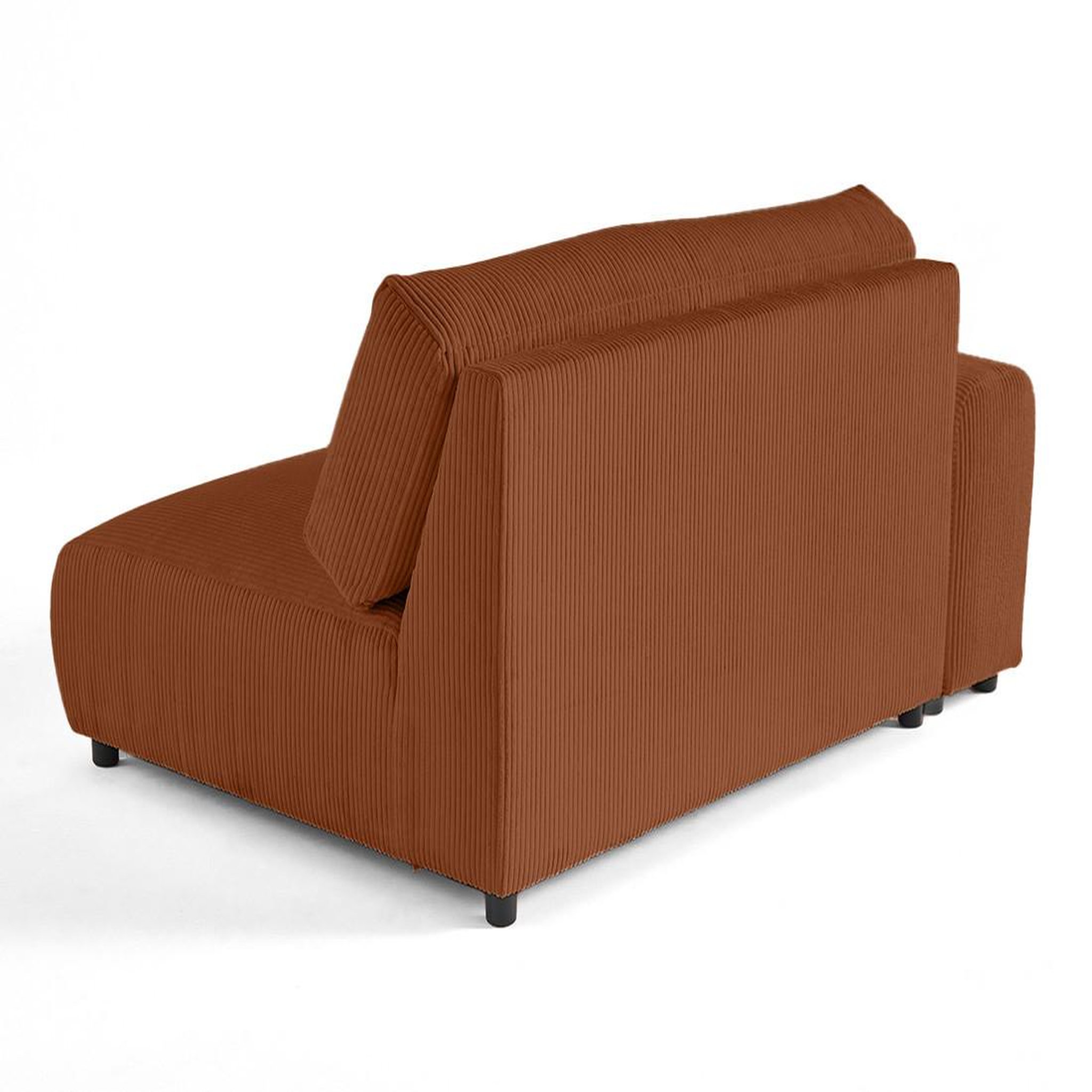 Voir la diapositive 4 : BEST MOBILIER Garance - module d'assise 3 places avec accoudoir gauche - en velours côtelé