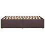 Voir la diapositive 5 : VIDAXL Cadre de lit sans matelas marron fonce 120x200 cm tissu