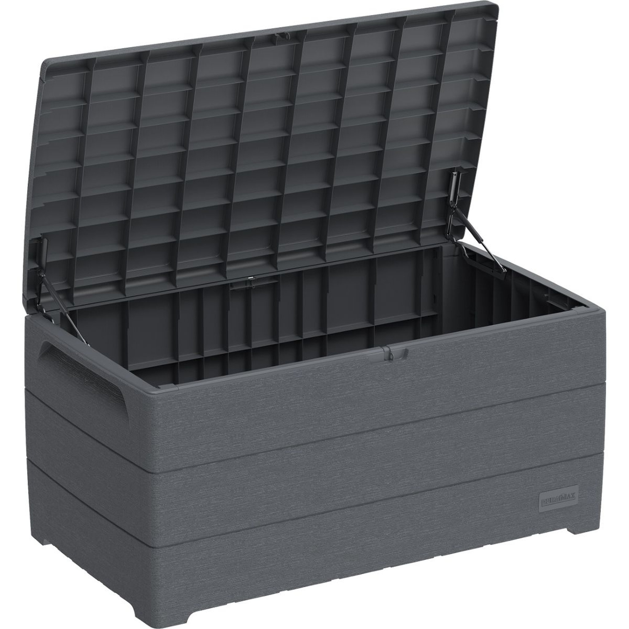 Voir la diapositive 3 : DURAMAX Coffre de rangement jardin - Résine - Gris - 416L