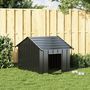 Voir la diapositive 2 : VIDAXL Niche pour chien avec toit noir 83x130x85 cm acier galvanise