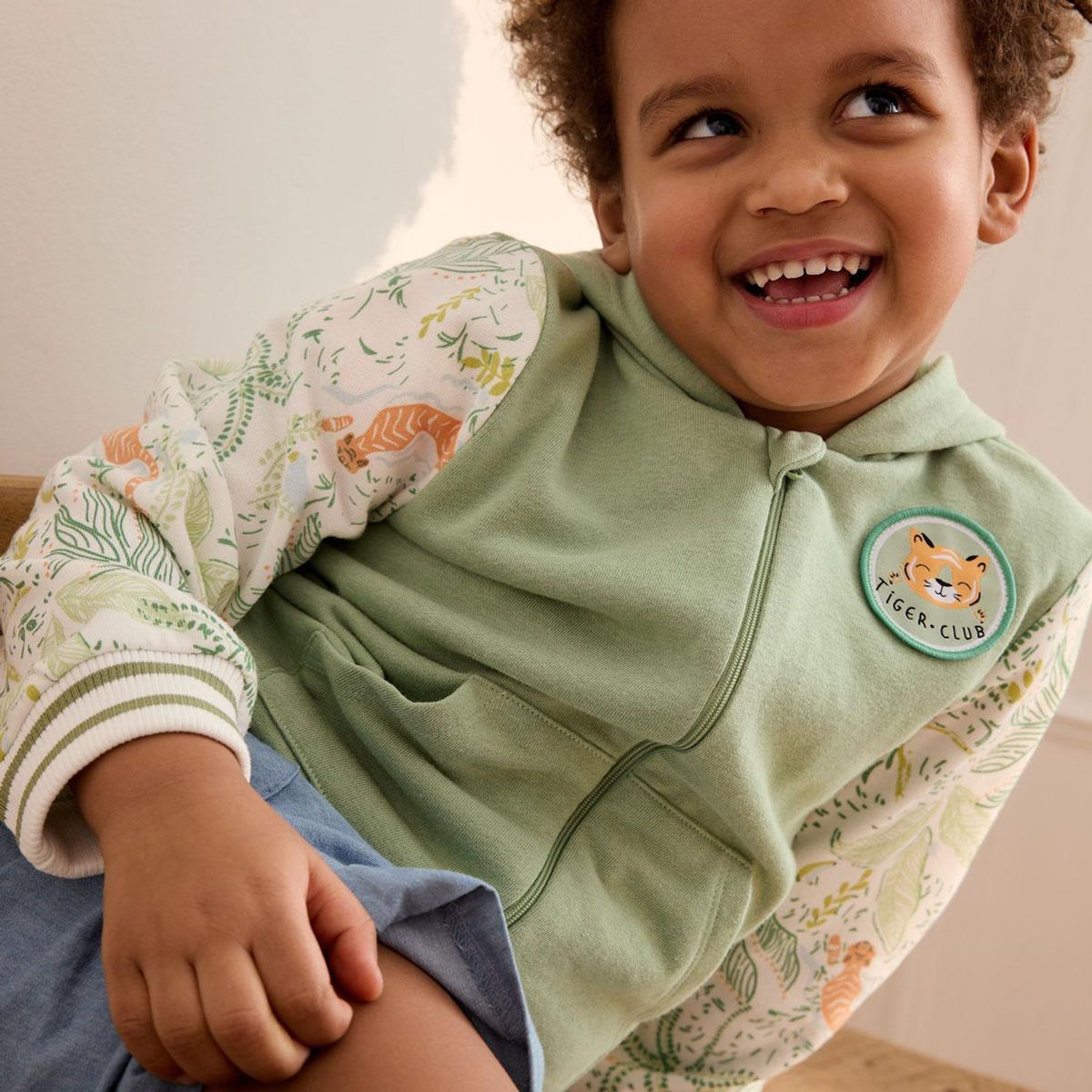 Petit Béguin Sweat à capuche zippé enfant Kanha