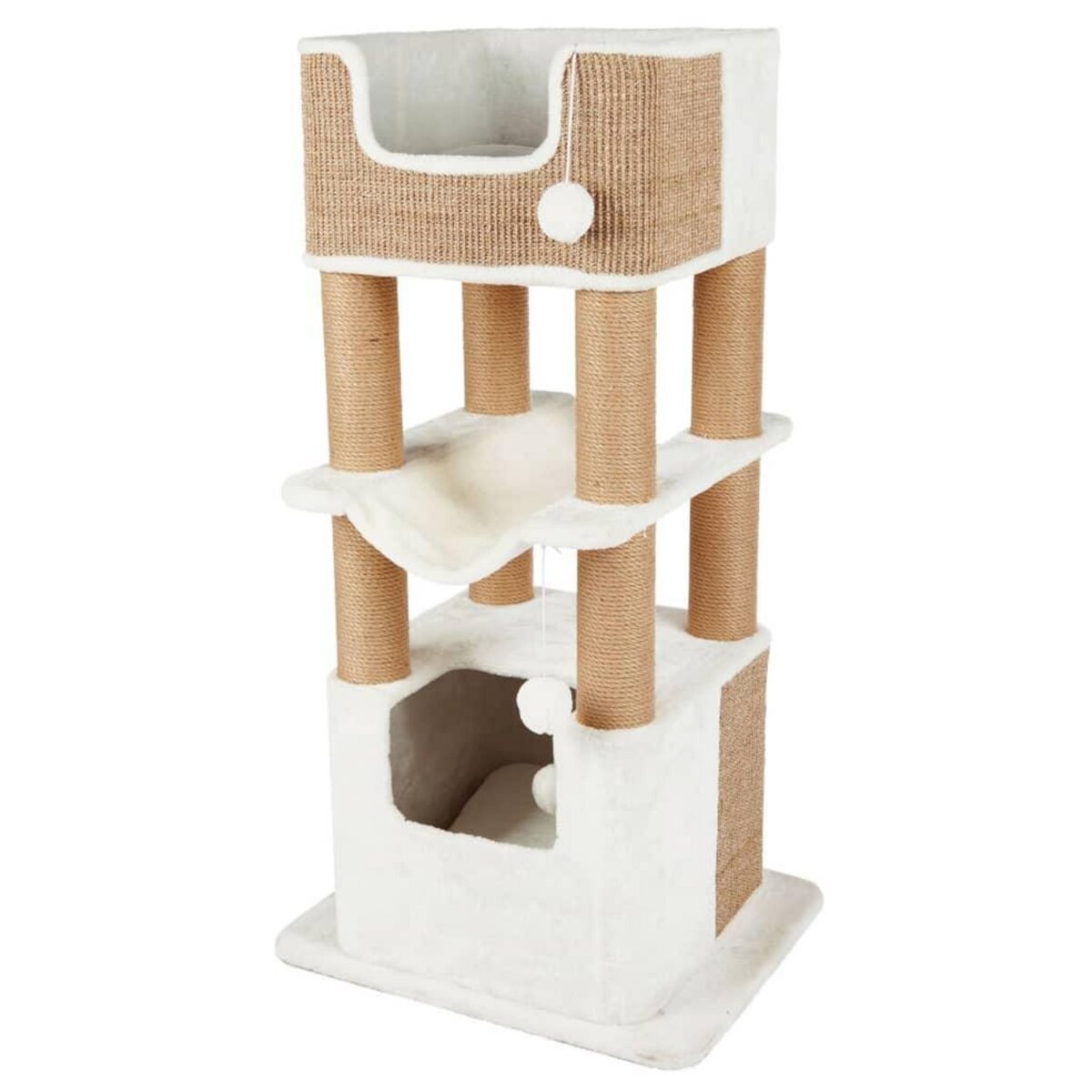 Trixie TRIXIE Griffoir pour chats Lucano XXL Blanc et taupe