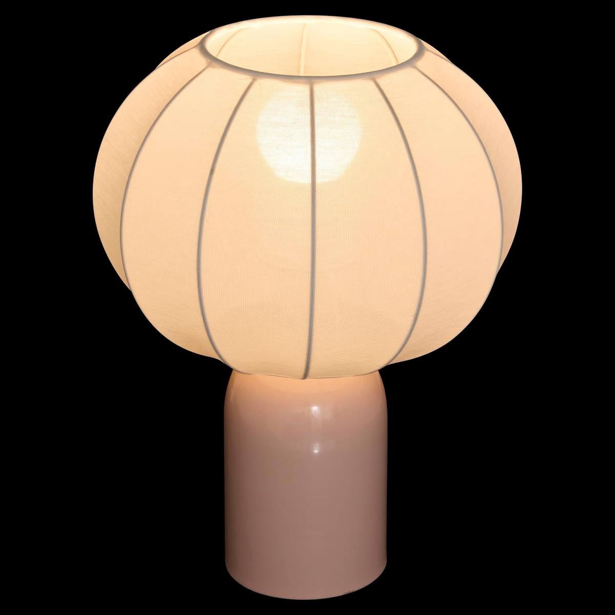 Voir la diapositive 2 : ATMOSPHERA Lampe à poser en métal  tobie  33cm rose