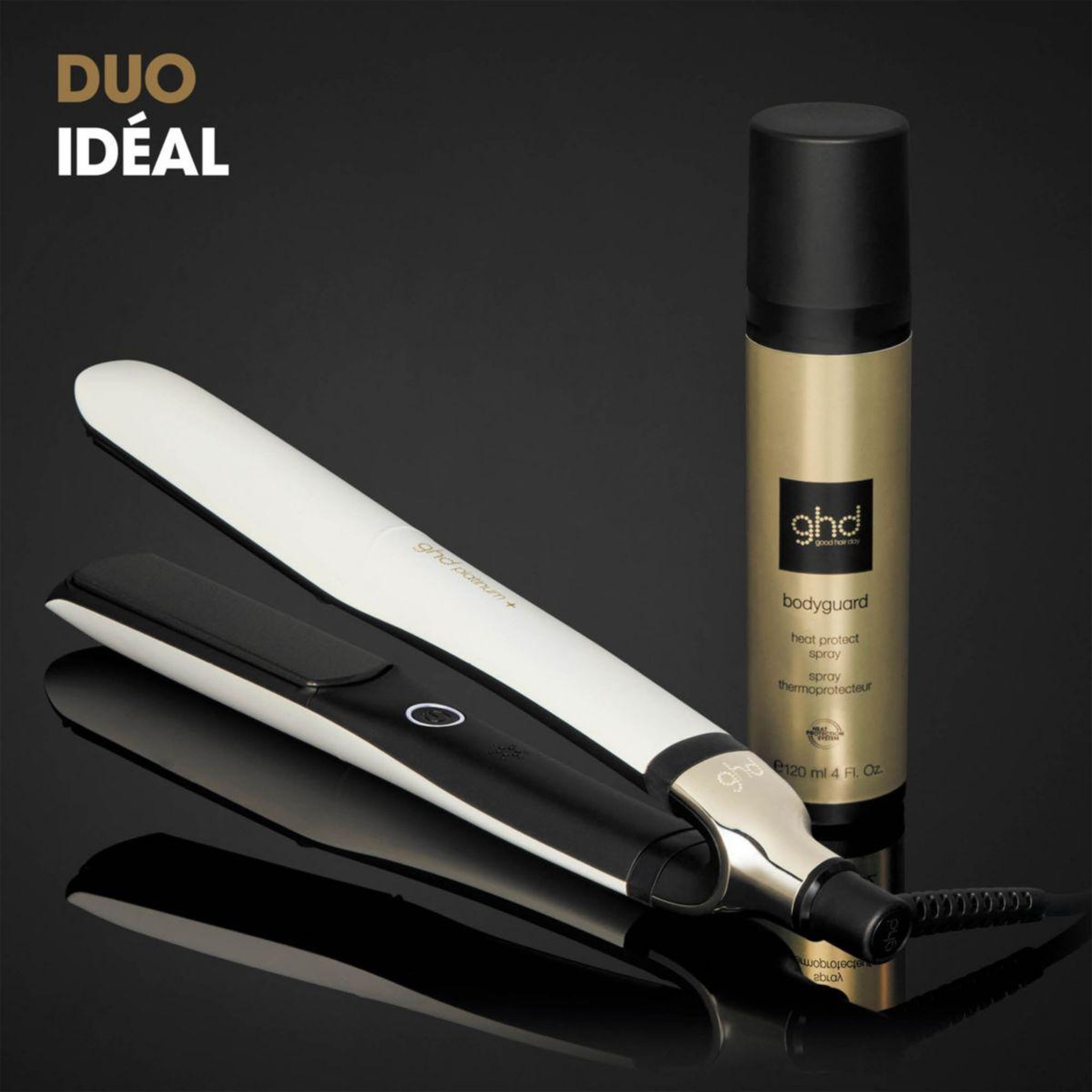 Voir la diapositive 2 : Ghd Lisseur platinum+ blanc : technologie prédictive pour un coiffage intelligent et une brillance ultime