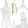 Voir la diapositive 1 : tectake Mannequin de couture torse blanc