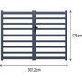 Voir la diapositive 3 : Habitat et Jardin Portail aluminium ajouré  Martin  - 300 x 180 cm - Gris