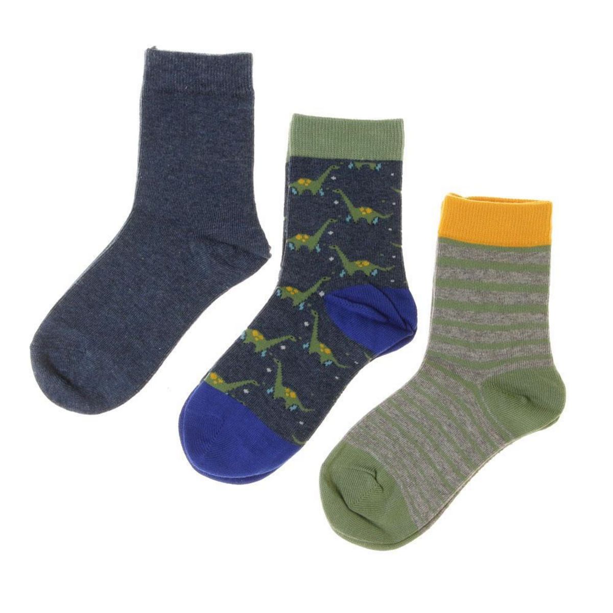DIM 3x Chaussettes Bleu/es Garçon Fantaisie