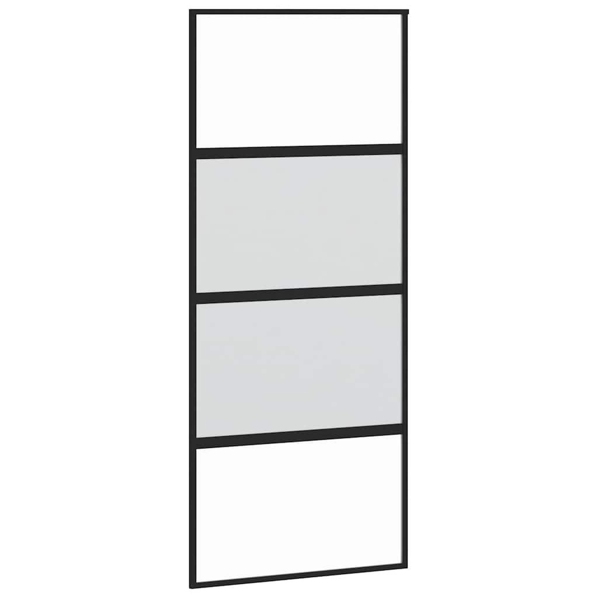 Voir la diapositive 5 : VIDAXL Porte coulissante avec kit de quincaillerie noir 90x205 cm