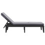Voir la diapositive 5 : VIDAXL Chaise longue avec coussin anthracite 186x60x29 cm PP