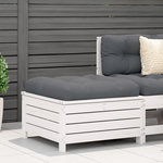 VIDAXL Repose-pied de jardin blanc 62x63,5x32 cm bois de pin massif