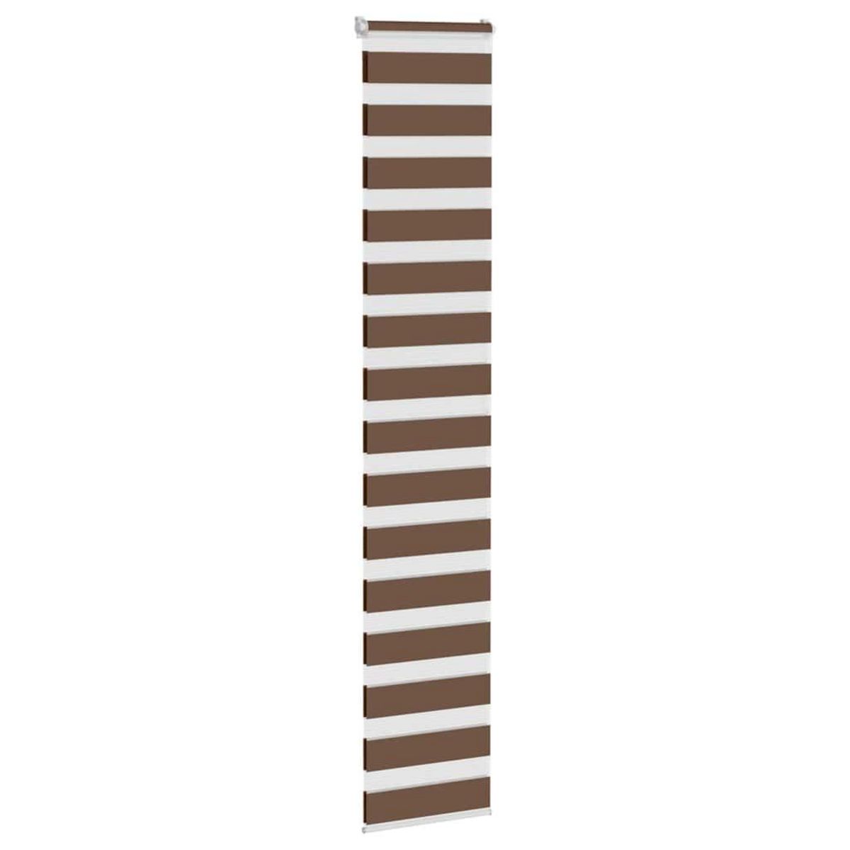 VIDAXL Store zebre marron 40x200 cm largeur du tissu 35,9 cm polyester