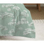 Voir la diapositive 4 : COTON PUR Parure de draps 3 pièces pour lit 90 x 190 cm Landscape Menthe