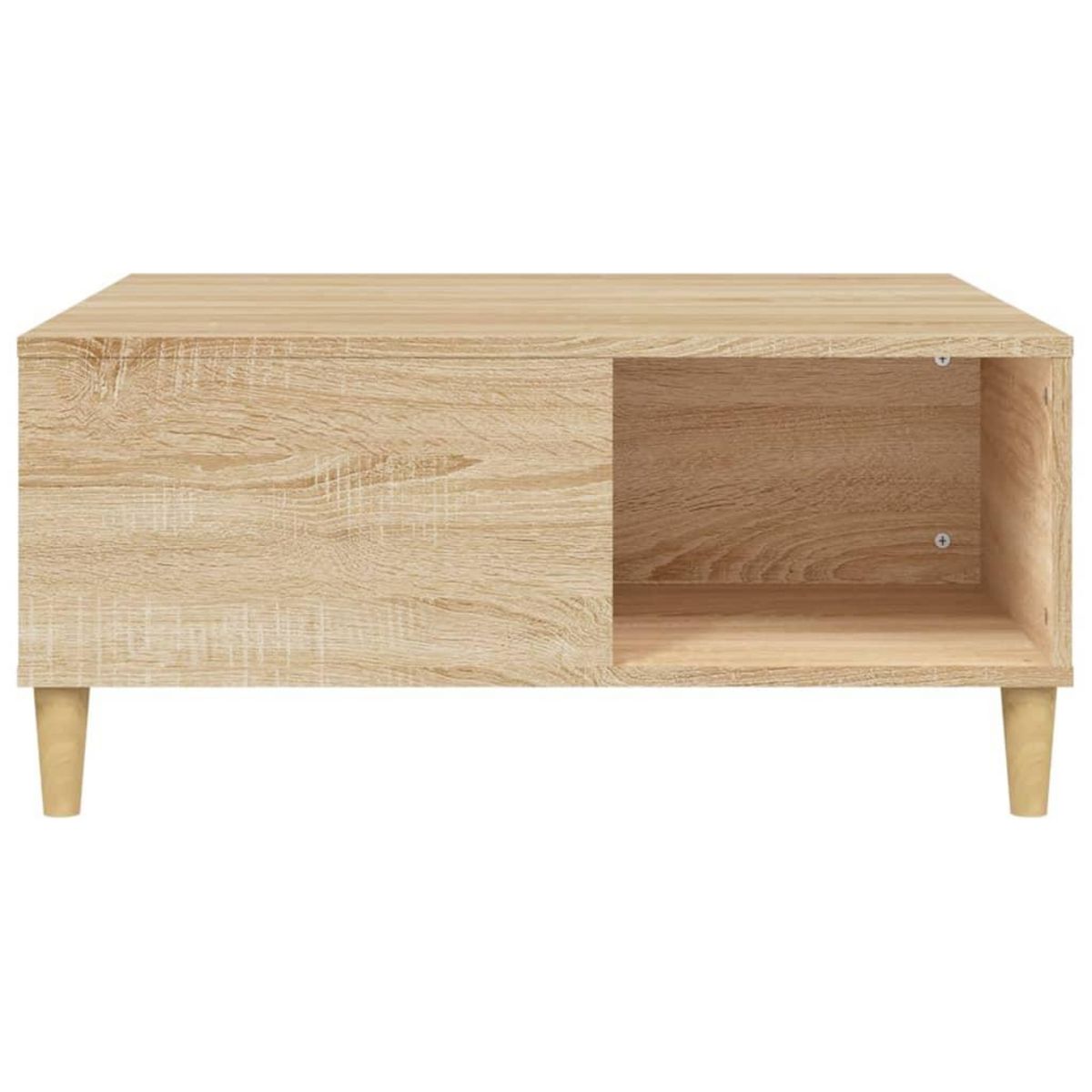VIDAXL Table basse chene sonoma 80x80x36,5 cm bois d'ingenierie