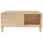 Voir la diapositive 5 : VIDAXL Table basse chene sonoma 80x80x36,5 cm bois d'ingenierie