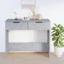 Voir la diapositive 3 : VIDAXL Table console Gris beton 90x36x75 cm Bois d'ingenierie