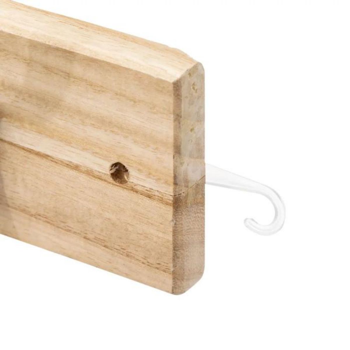 FIVE Patère Murale en Bois  4 Crochets  42cm Naturel