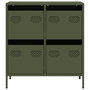 Voir la diapositive 5 : VIDAXL Buffet vert olive 68x39x73,5 cm acier lamine a froid