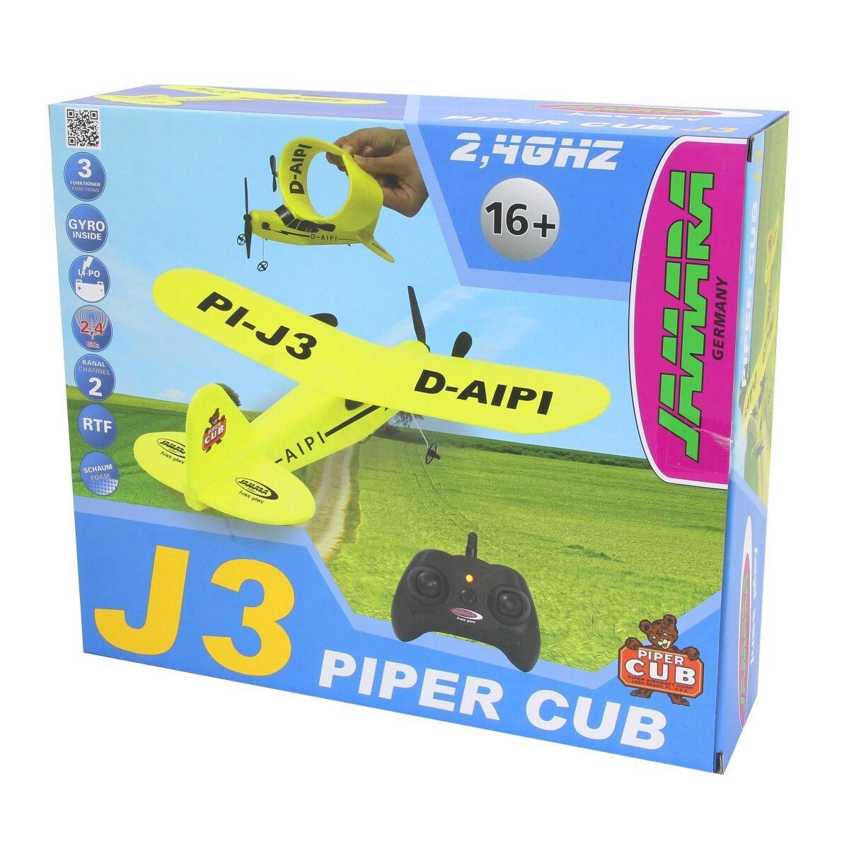 Jamara Avion Piper J3-CUB Avion 2,4 GHz Gyro 2CH