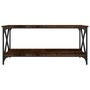 Voir la diapositive 4 : VIDAXL Table basse Chene fume 100x50x45 cm Bois d'ingenierie et fer