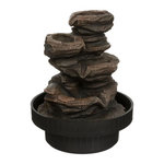ATMOSPHERA Fontaine Design  Sharmila  22cm Noir & Naturel