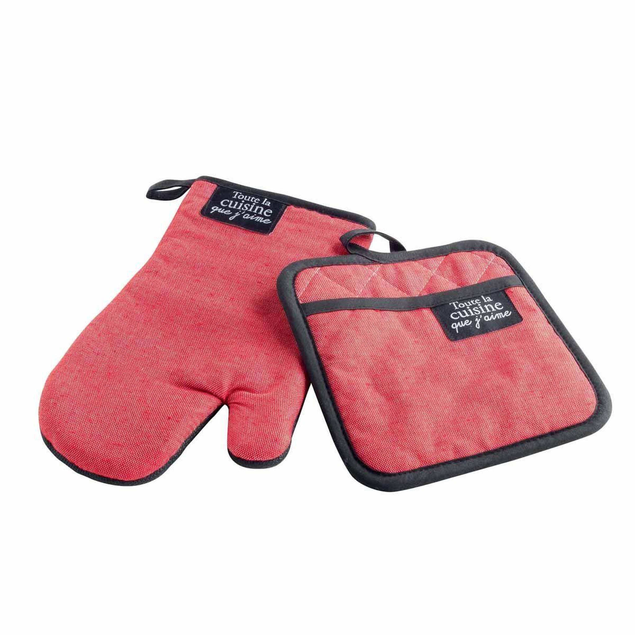 Douceur d'Intérieur Gant & Manique  Harold  28cm Rouge