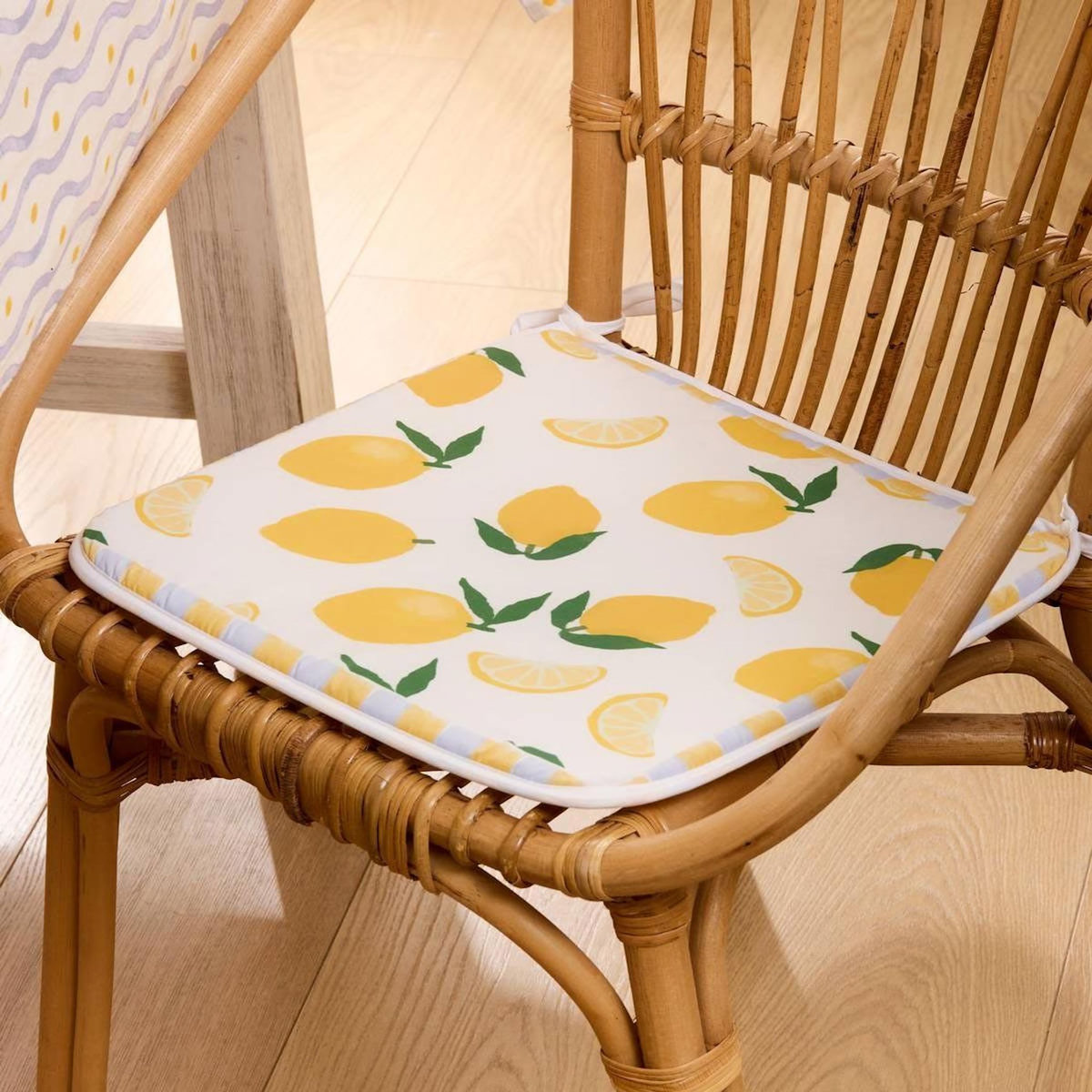 ATMOSPHERA Galette de Chaise Citrons  Fruity  39x39cm Jaune