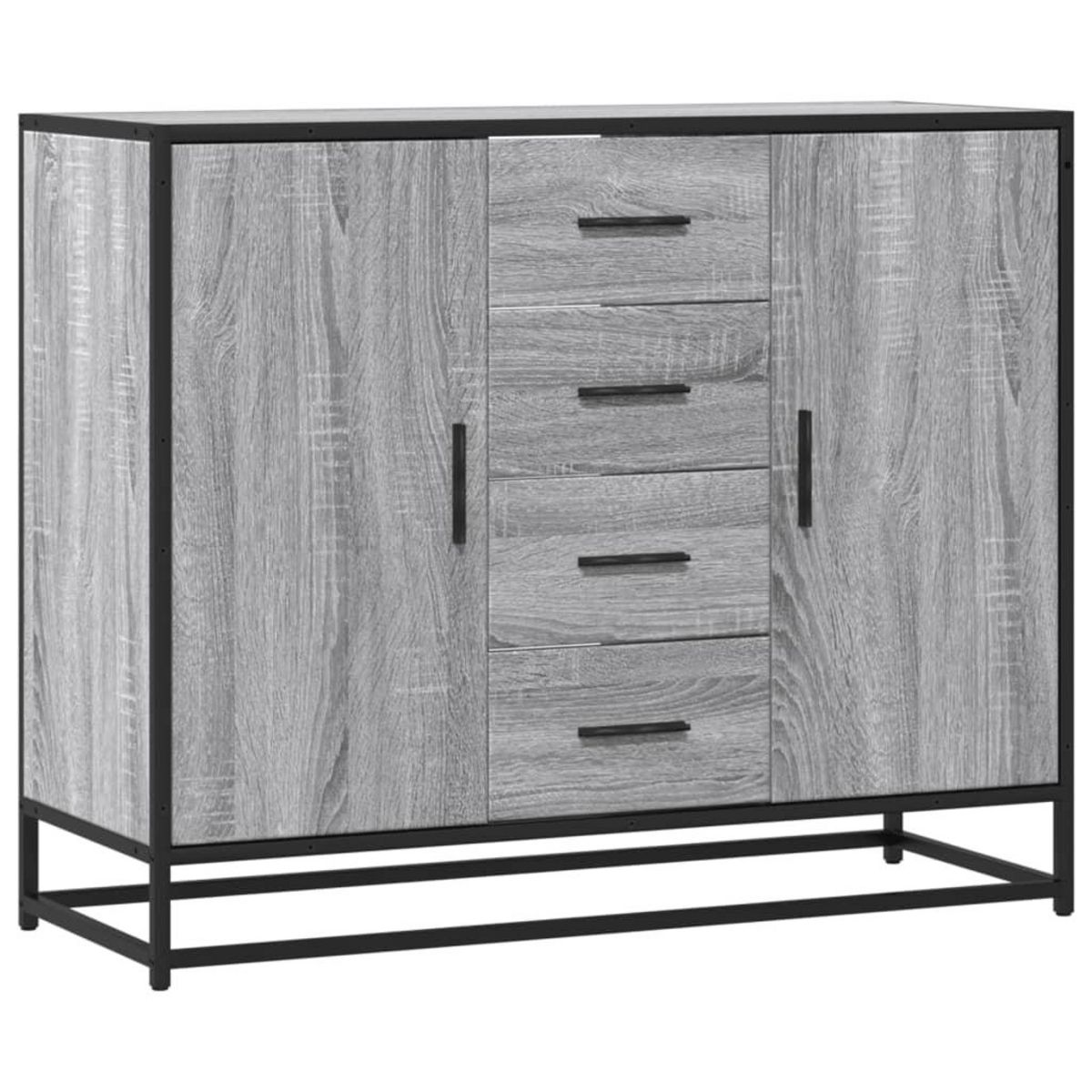 VIDAXL Buffet sonoma gris 92x35x76 cm bois d'ingenierie