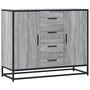 Voir la diapositive 2 : VIDAXL Buffet sonoma gris 92x35x76 cm bois d'ingenierie