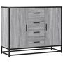 Voir la diapositive 2 : VIDAXL Buffet sonoma gris 92x35x76 cm bois d'ingenierie