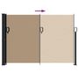 Voir la diapositive 5 : VIDAXL Auvent lateral retractable taupe 140x600 cm