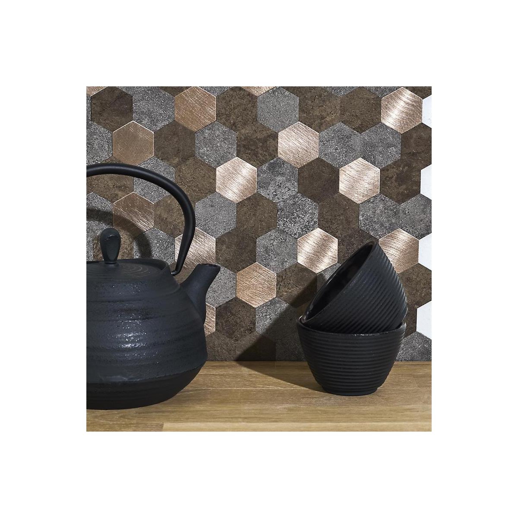 Voir la diapositive 2 : Je cherche une idee Crédence adhésive  mosaïque  32cm multicolore