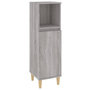 Voir la diapositive 2 : VIDAXL Armoire salle de bain sonoma gris 30x30x100 cm