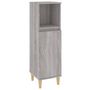 Voir la diapositive 2 : VIDAXL Armoire salle de bain sonoma gris 30x30x100 cm