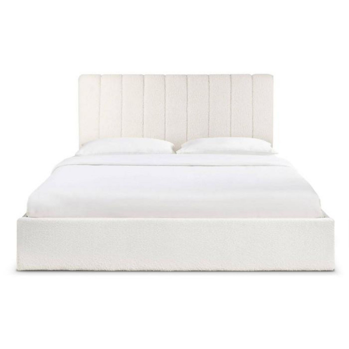 Paris Prix Lit Coffre Design Bouclette  Songa  180x200cm Beige