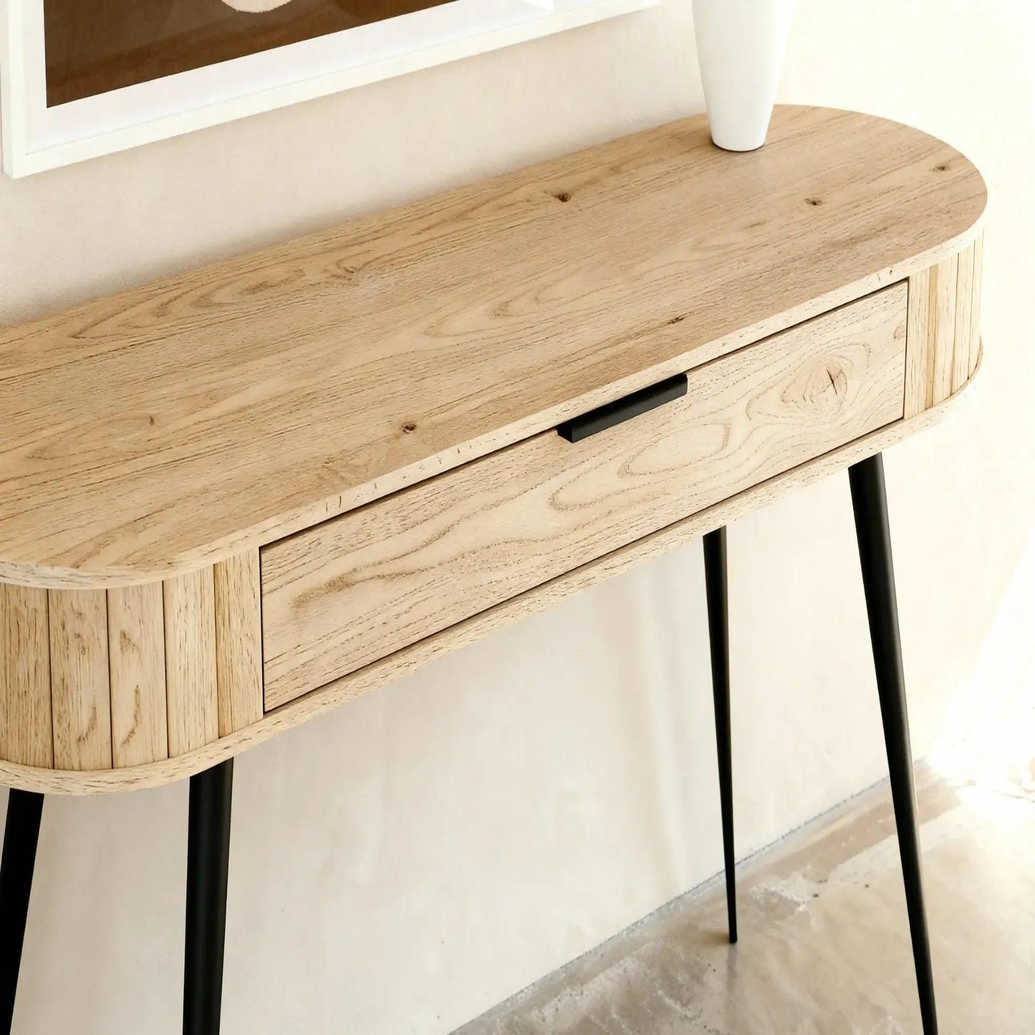 Voir la diapositive 4 : CASANOVA PARIS Leia - bureau en chêne cremona 120cm
