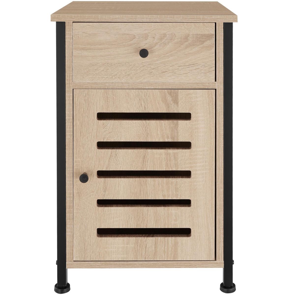 tectake Table de chevet Style industriel 40 x 42 x 605 cm