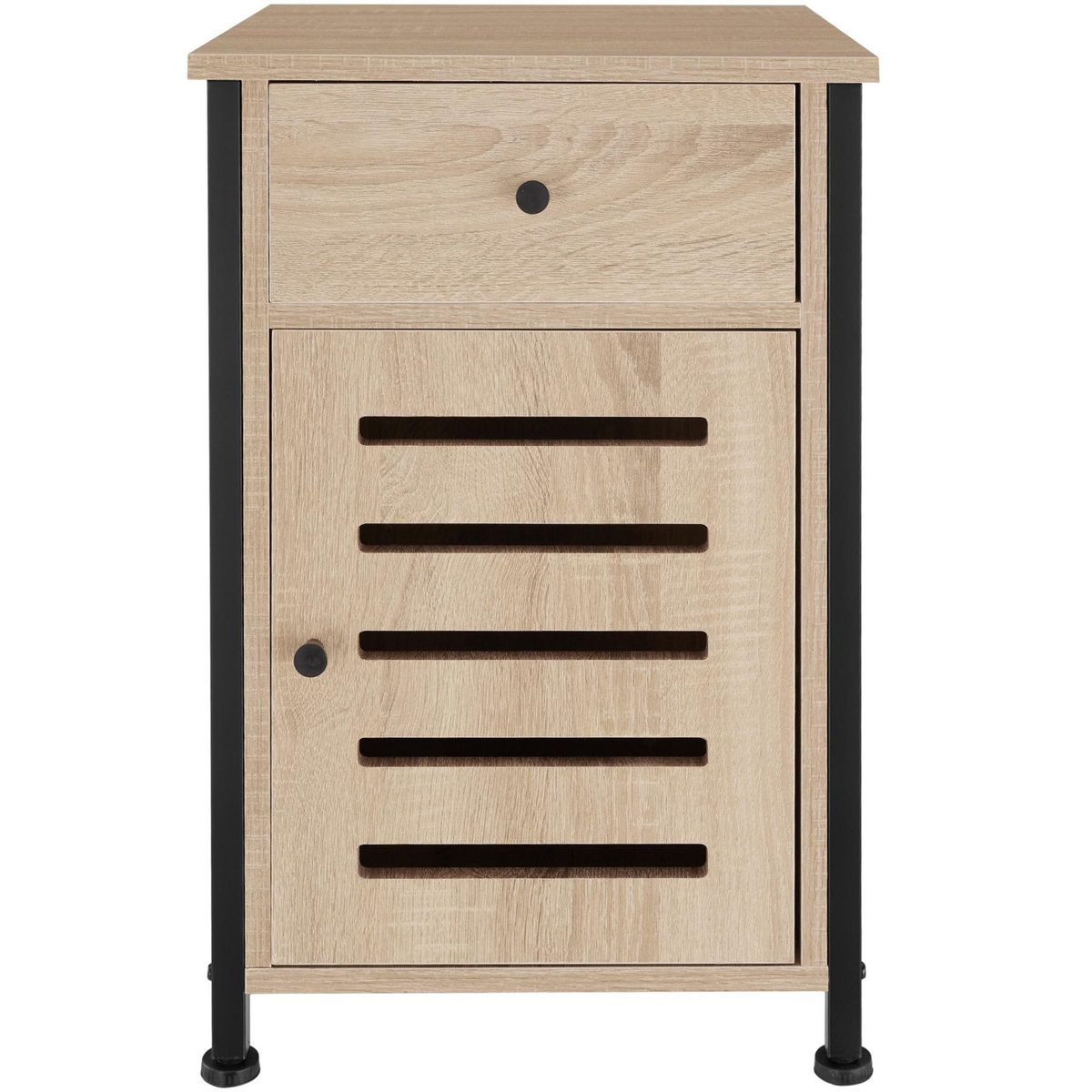 tectake Table de chevet Style industriel 40 x 42 x 605 cm