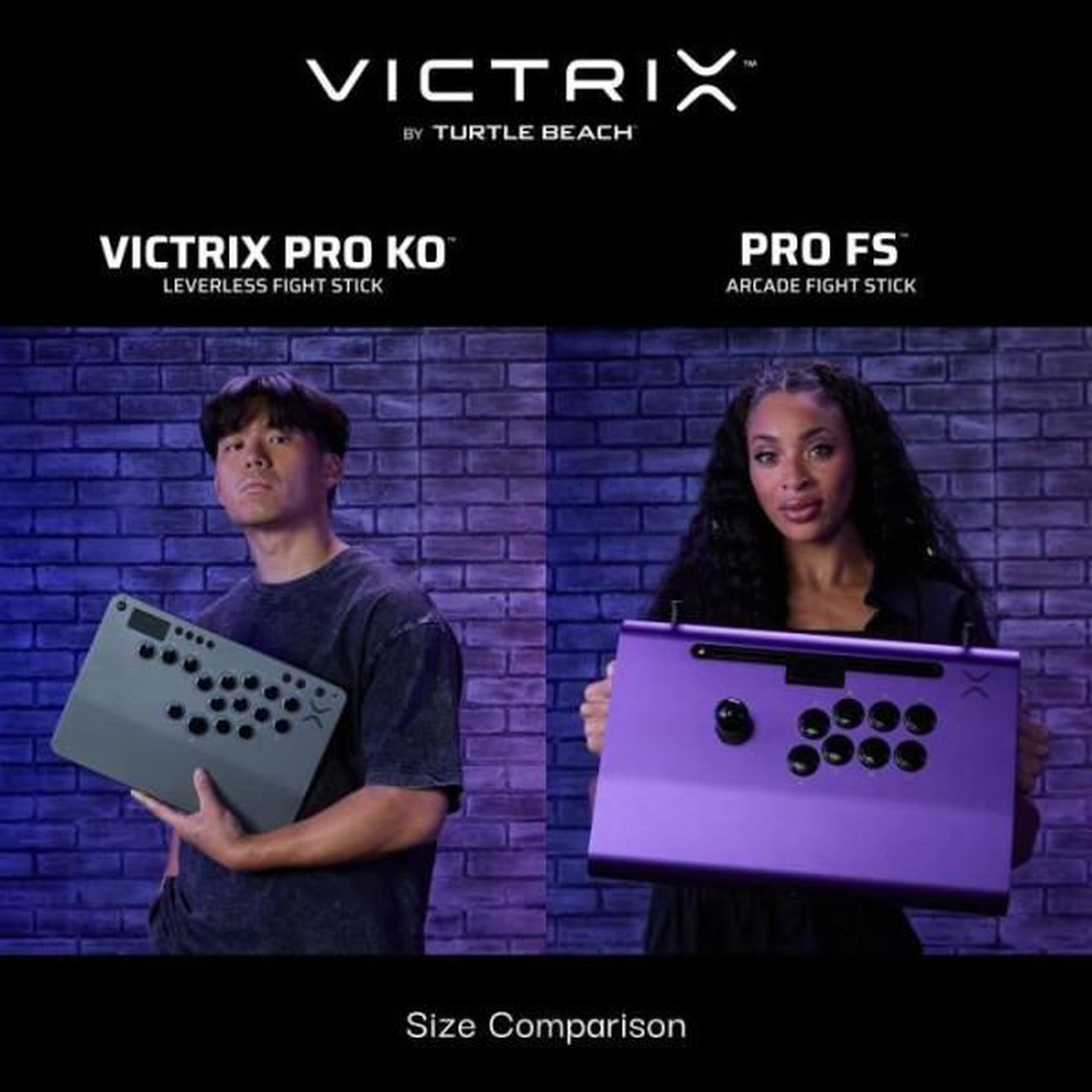 Voir la diapositive 6 : Turtle Beach Manette de combat sans levier - Xbox - Victrix Pro KO Leverless Fight Stick - Gris