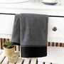 Voir la diapositive 3 : Paris Prix Serviette de Toilette  Majesty  50x90cm Anthracite