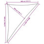 Voir la diapositive 6 : VIDAXL Voile d'ombrage 160 g/m^2 Taupe 4x5x6,8 m PEHD