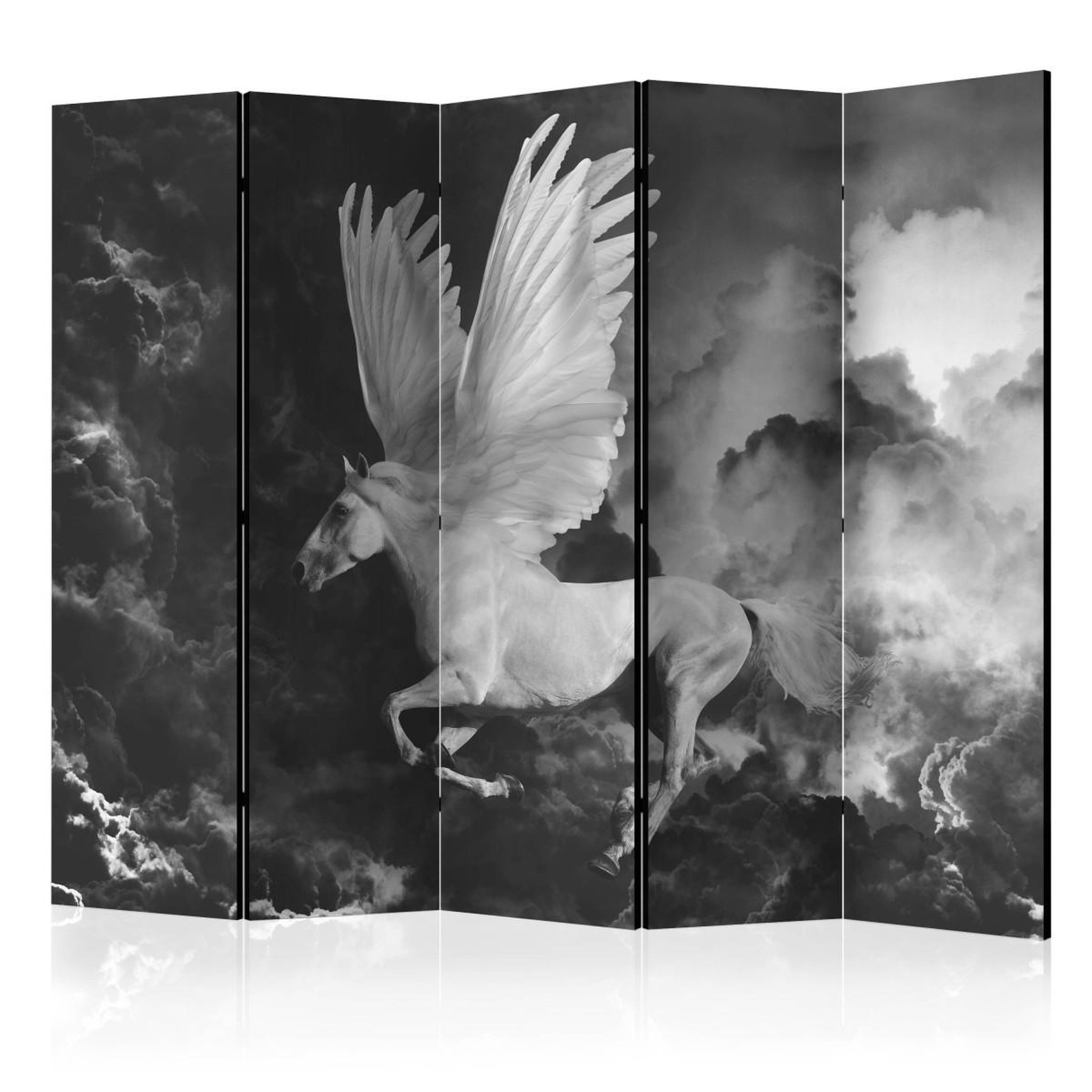 Paris Prix Paravent 5 volets  pegasus on the way to mount olympus  172x225cm