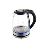 Silver style Bouilloire sans fil 1.7l 2000w verre/noir - 002031