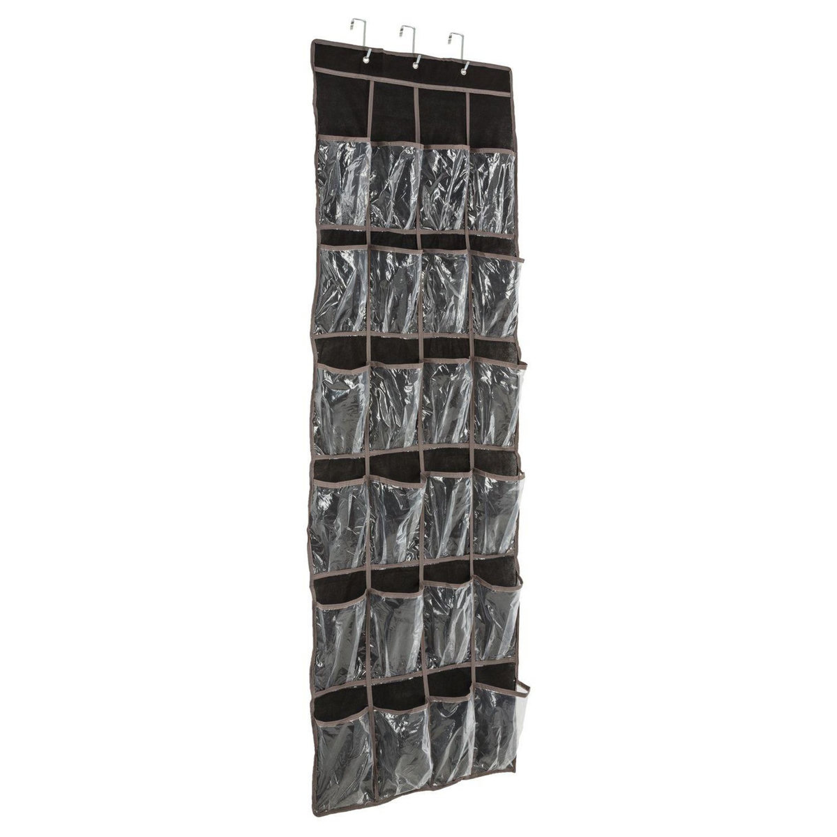 TOILINUX Lot 2x Rangement chaussures à accrocher - 24 poches - 55 x 162 cm