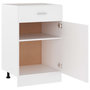 Voir la diapositive 5 : VIDAXL Armoire de plancher a tiroir Blanc 50x46x81,5cm Bois ingenierie