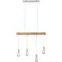 Voir la diapositive 2 : Paris Prix Lampe Suspension 4 Têtes  Forkland  71cm Blanc