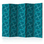 Voir la diapositive 1 : Paris Prix Paravent 5 Volets  Geometric Turquoise  172x225cm