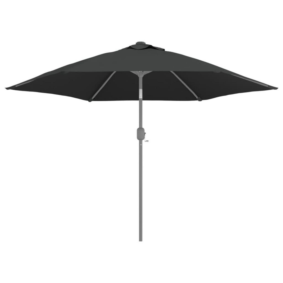 VIDAXL Tissu de remplacement pour parasol d'exterieur Anthracite 300cm