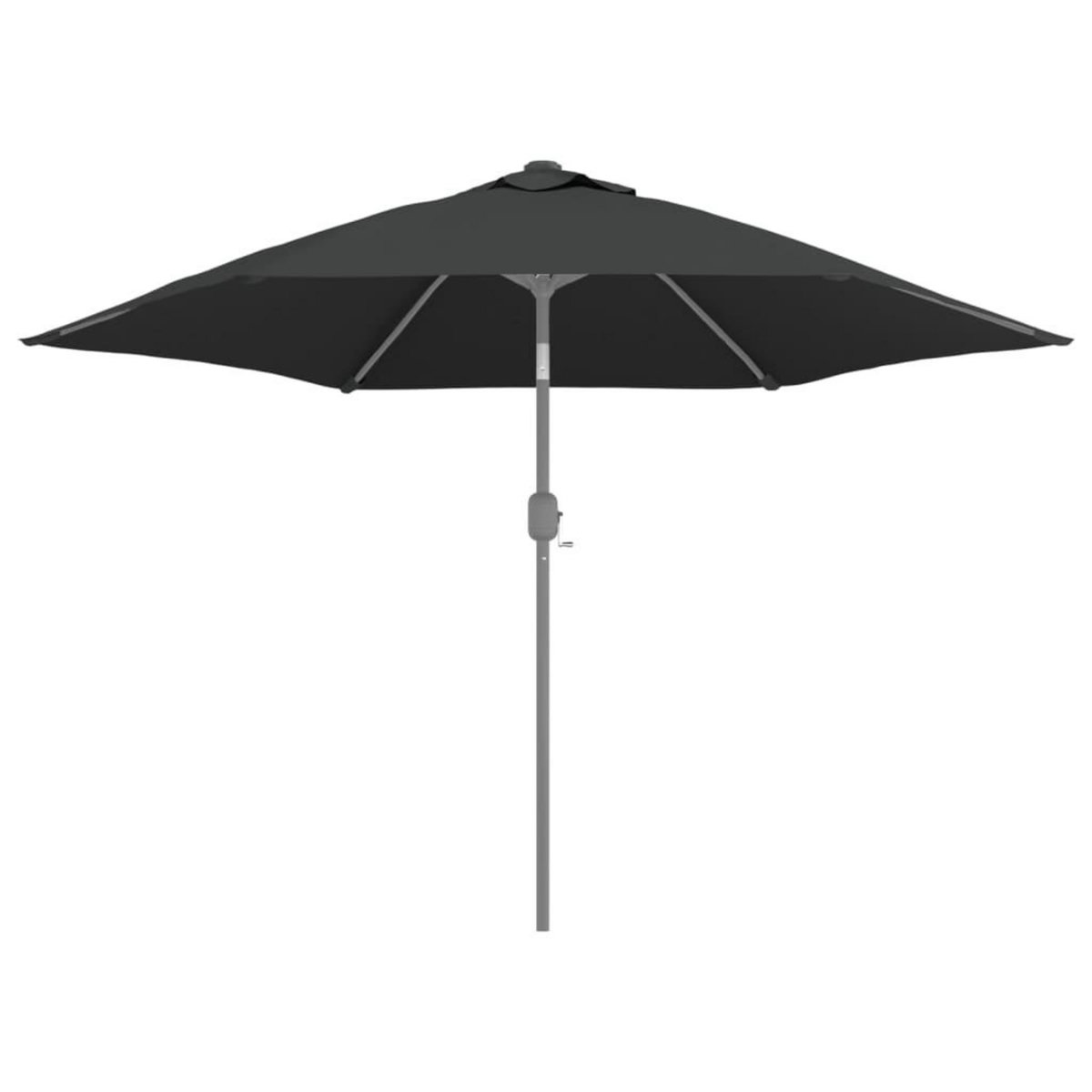 VIDAXL Tissu de remplacement pour parasol d'exterieur Anthracite 300cm