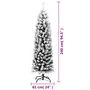 Voir la diapositive 6 : VIDAXL Sapin de Noël artificiel mince flocon de neige vert 240 cm PVC